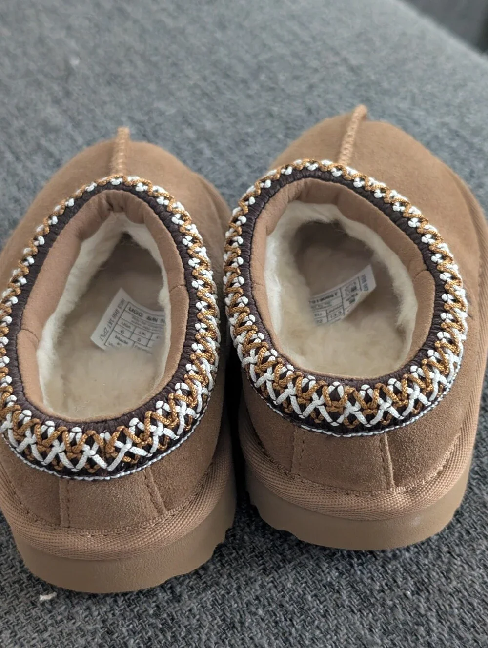 UGG® Tasman II kids' slippers in chestnut